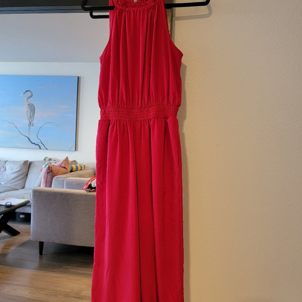 Red jumpsuit